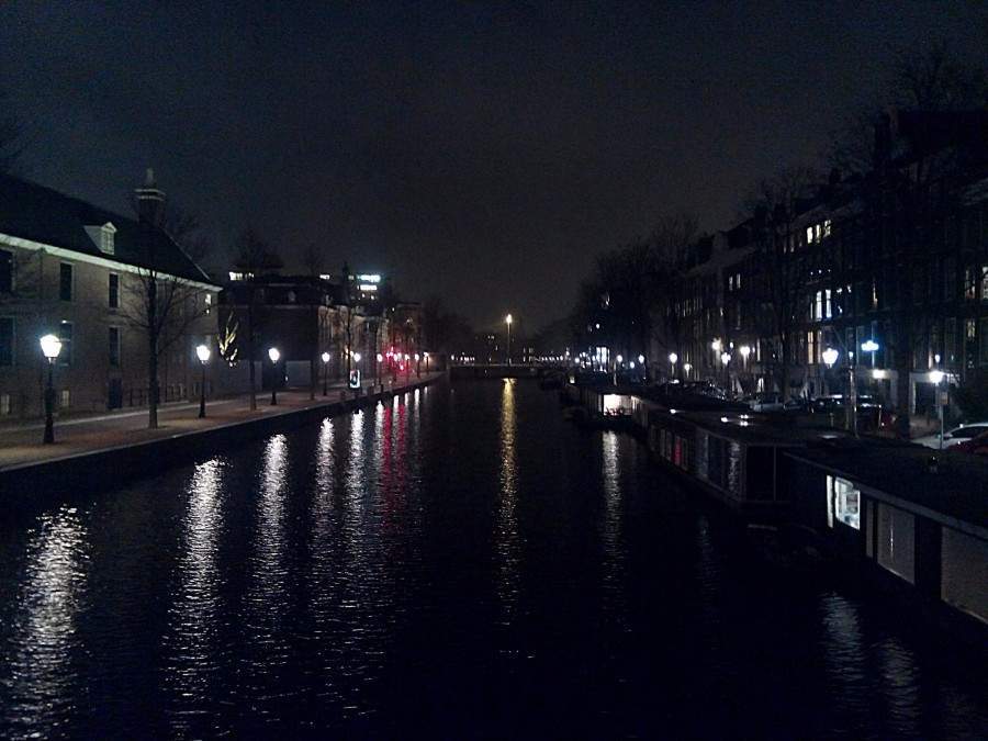 Noční Amsterdam