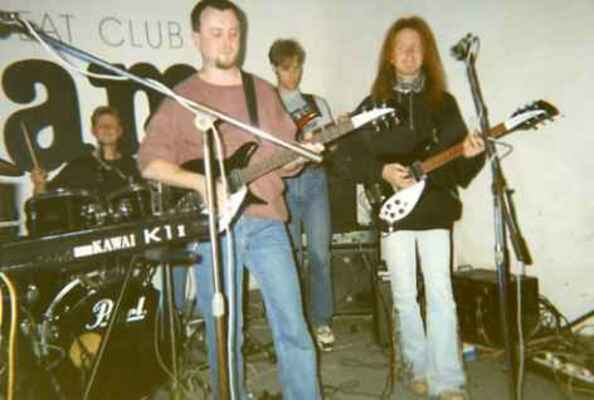 Kam běžíte ?! 1996 v klubu Jam v Plzni - Radek Götz, Martin Novotný, Marek Tůma, Jirka Mucha
